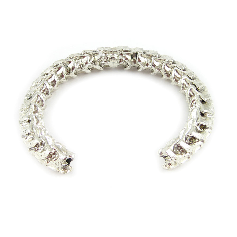 Vertebrae Cuff in Silver