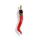 Garnet and Coral Horn Pendant
