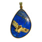 Lapis and Diamond Falcon Pendant