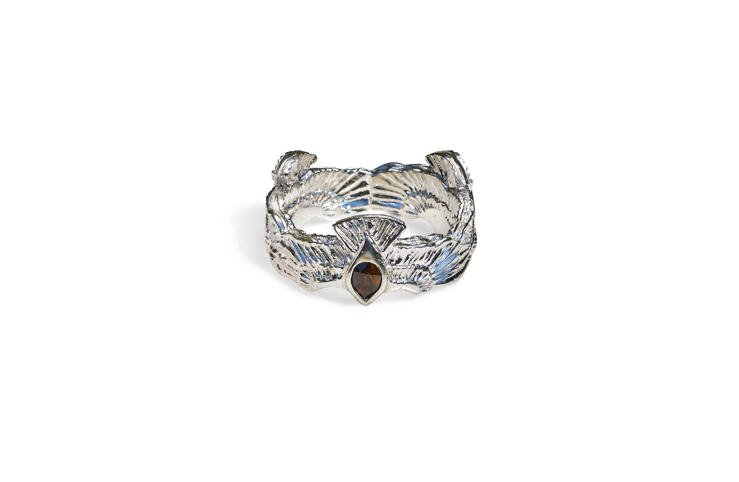 Cognac Diamond Falcon Ring