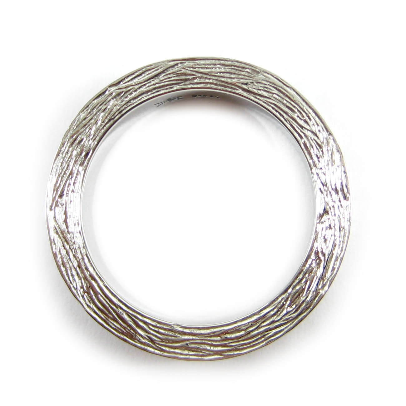 Twig Eternity Band with Black Diamonds