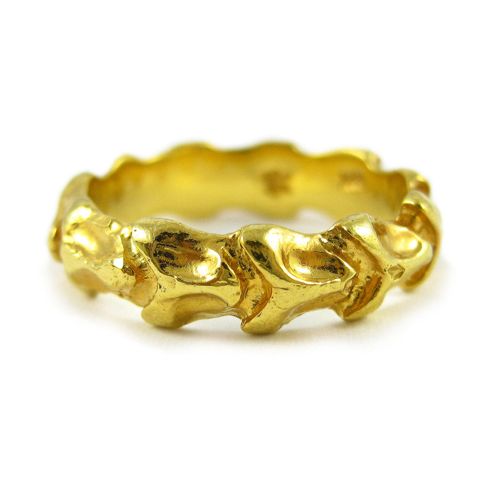 Vertebrae Ring in Gold