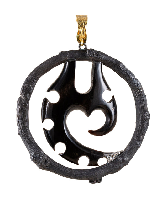 Time Travelers Talisman Pendant with Diamonds