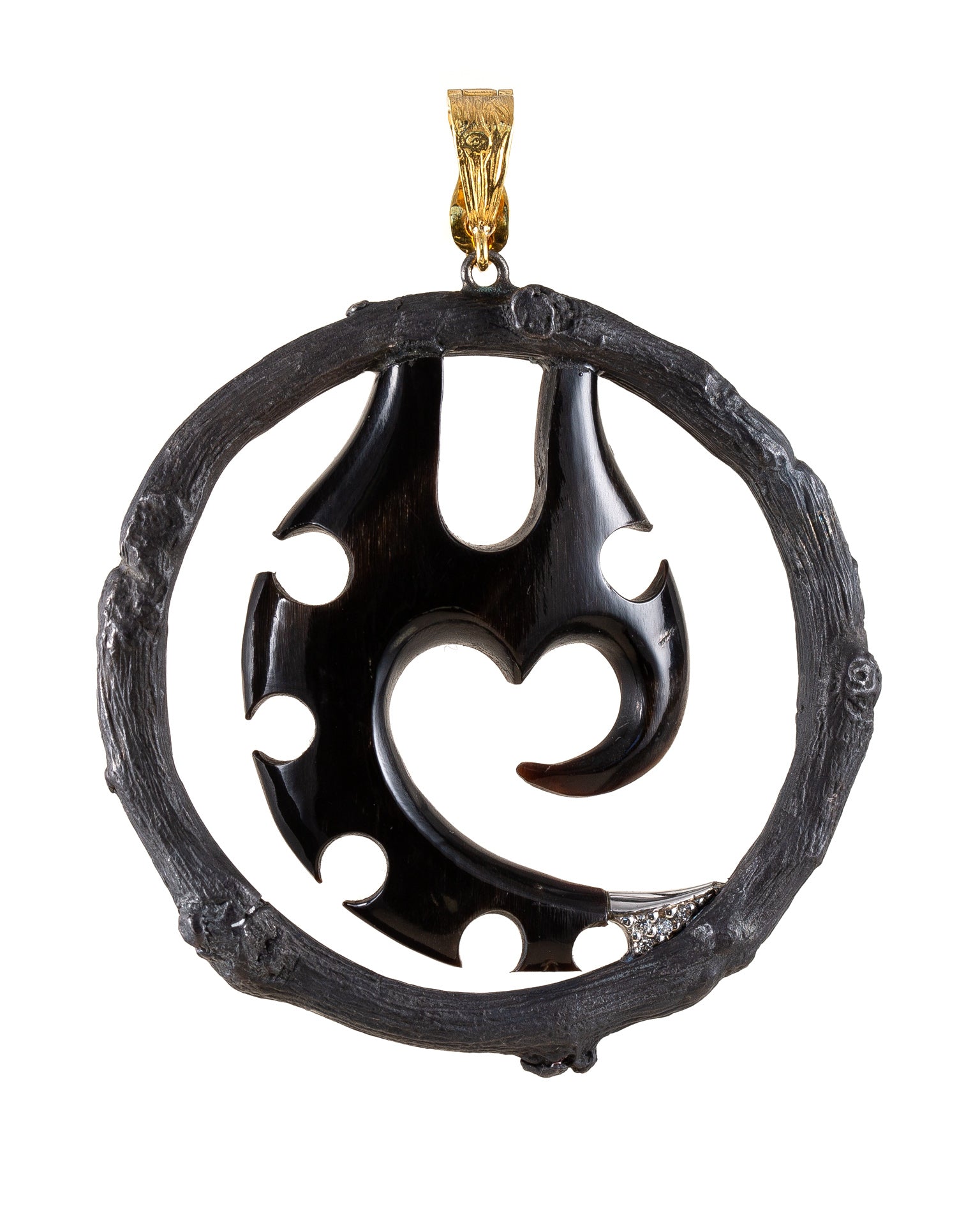 Time Travelers Talisman Pendant with Diamonds