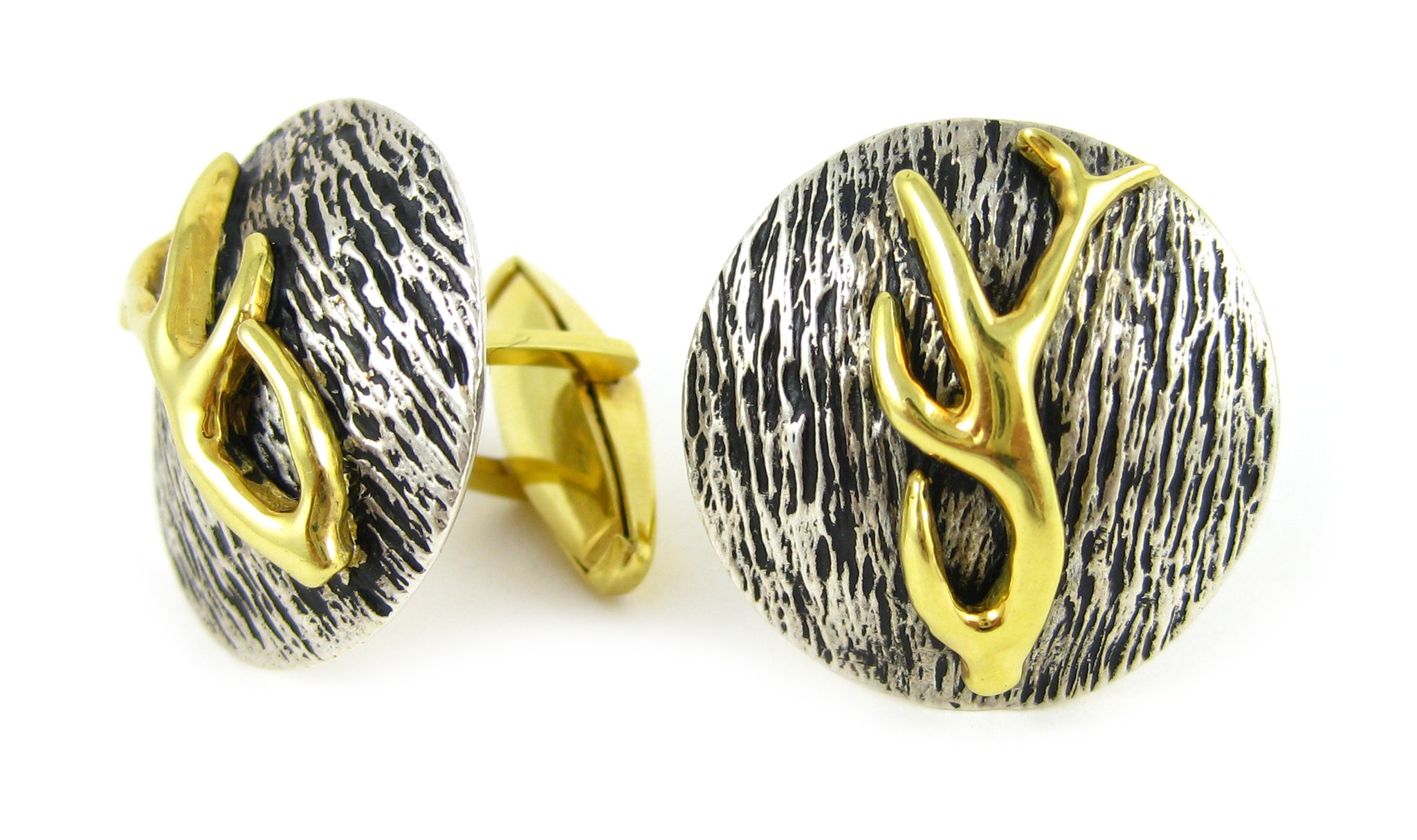 Golden Antler Cufflinks