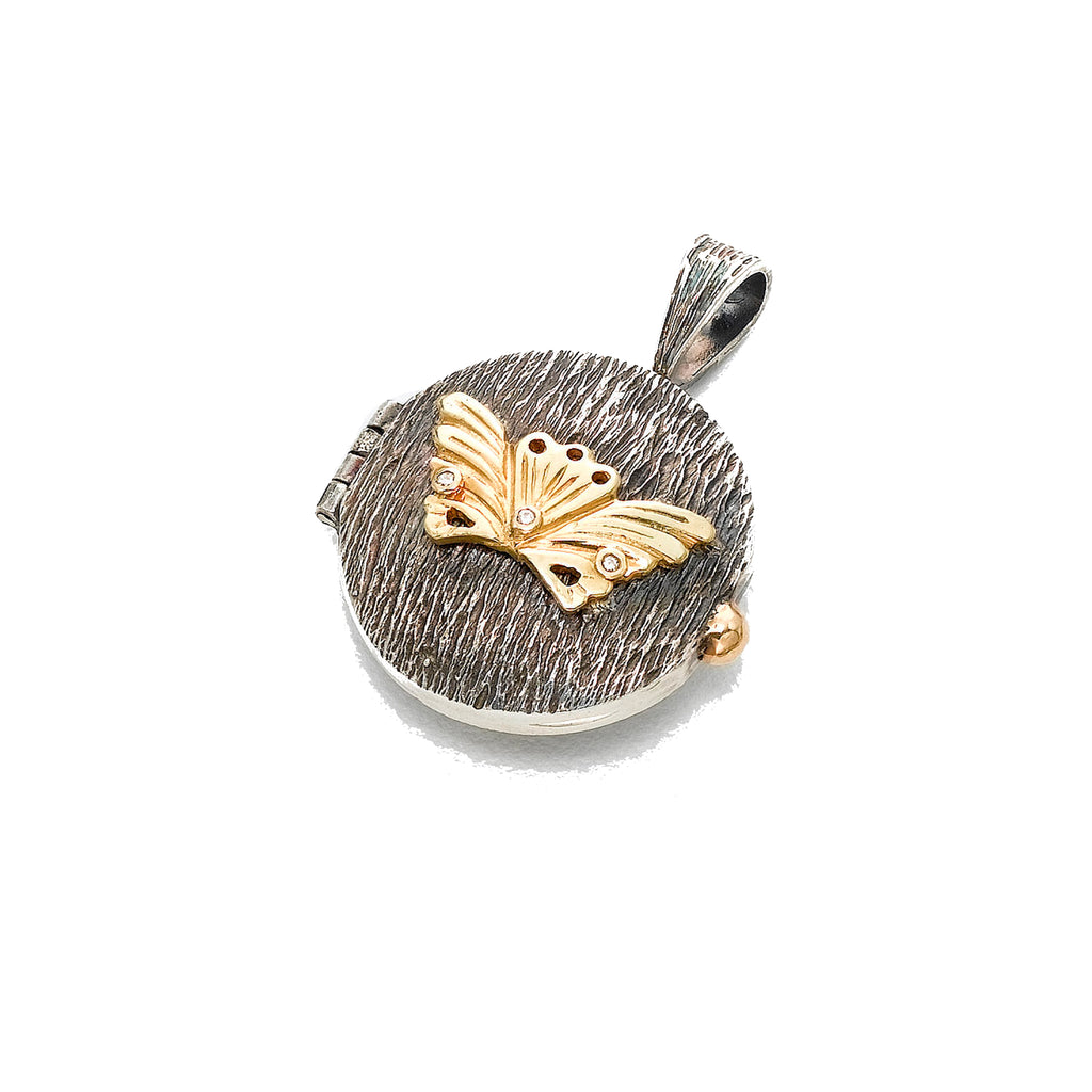 Golden Butterfly Locket