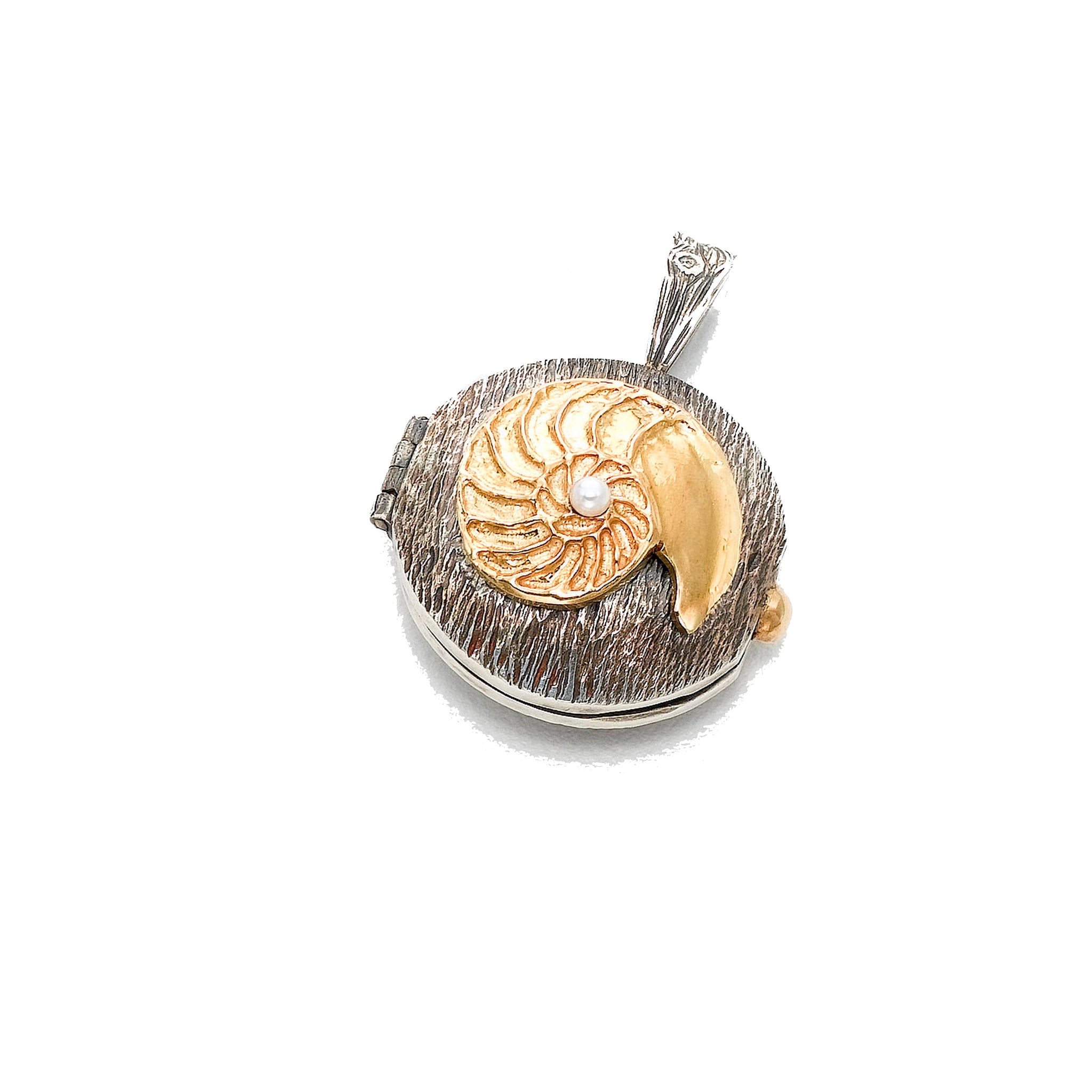 Golden Nautilus Locket