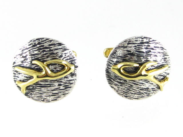 Golden Antler Cufflinks