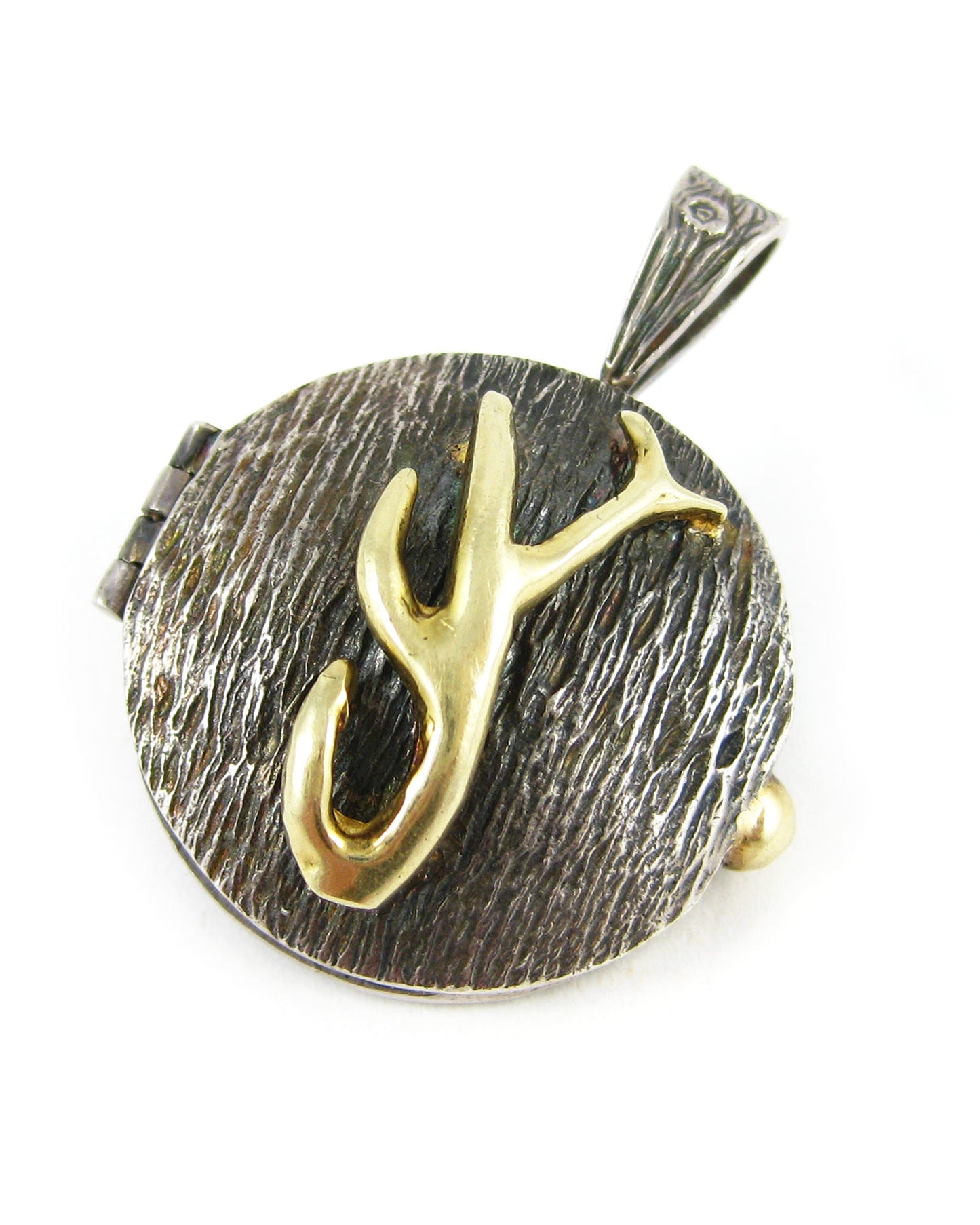 Golden Antler Locket