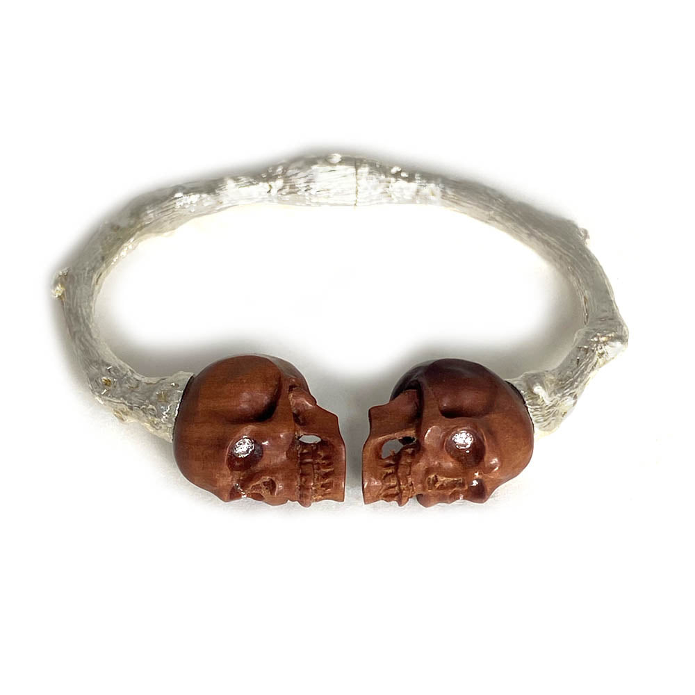 Wooden Skulls Twig Cuff