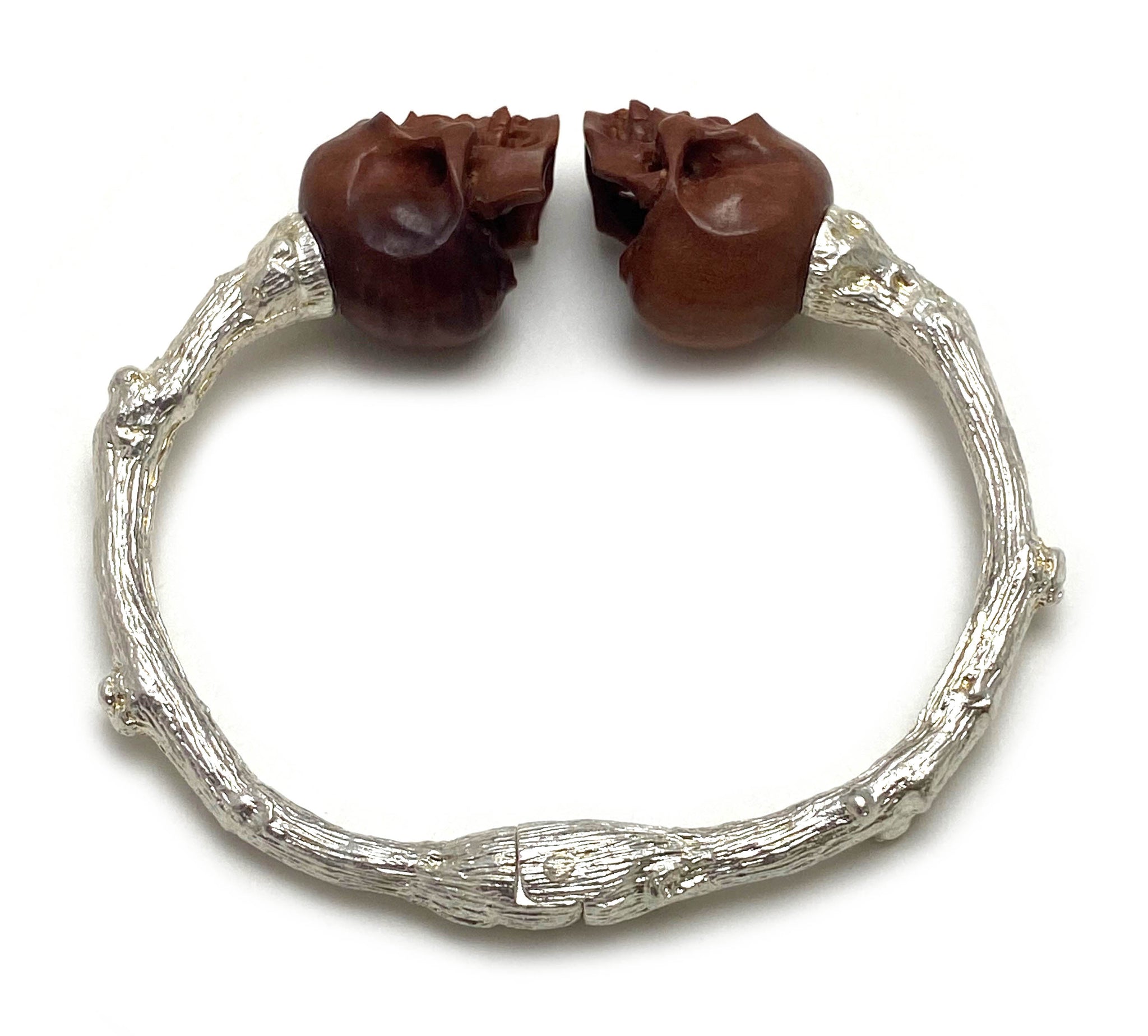 Wooden Skulls Twig Cuff