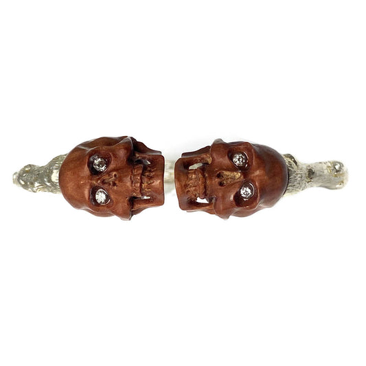 Wooden Skulls Twig Cuff