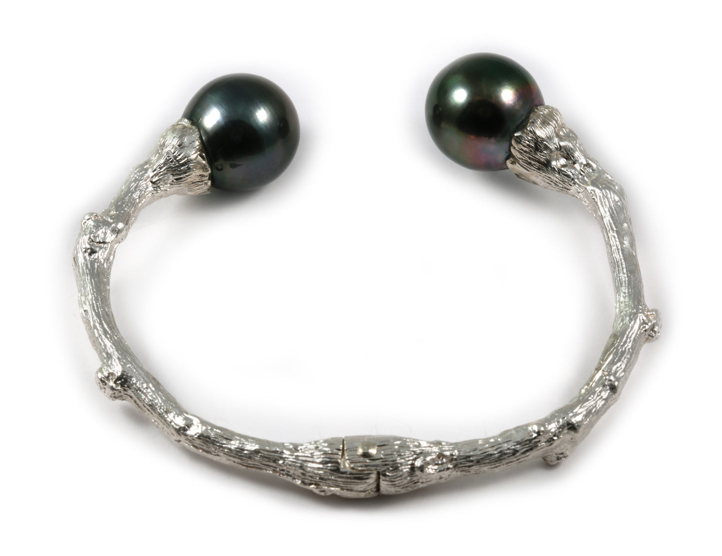 Torque Cuff with Tahitian Pearls