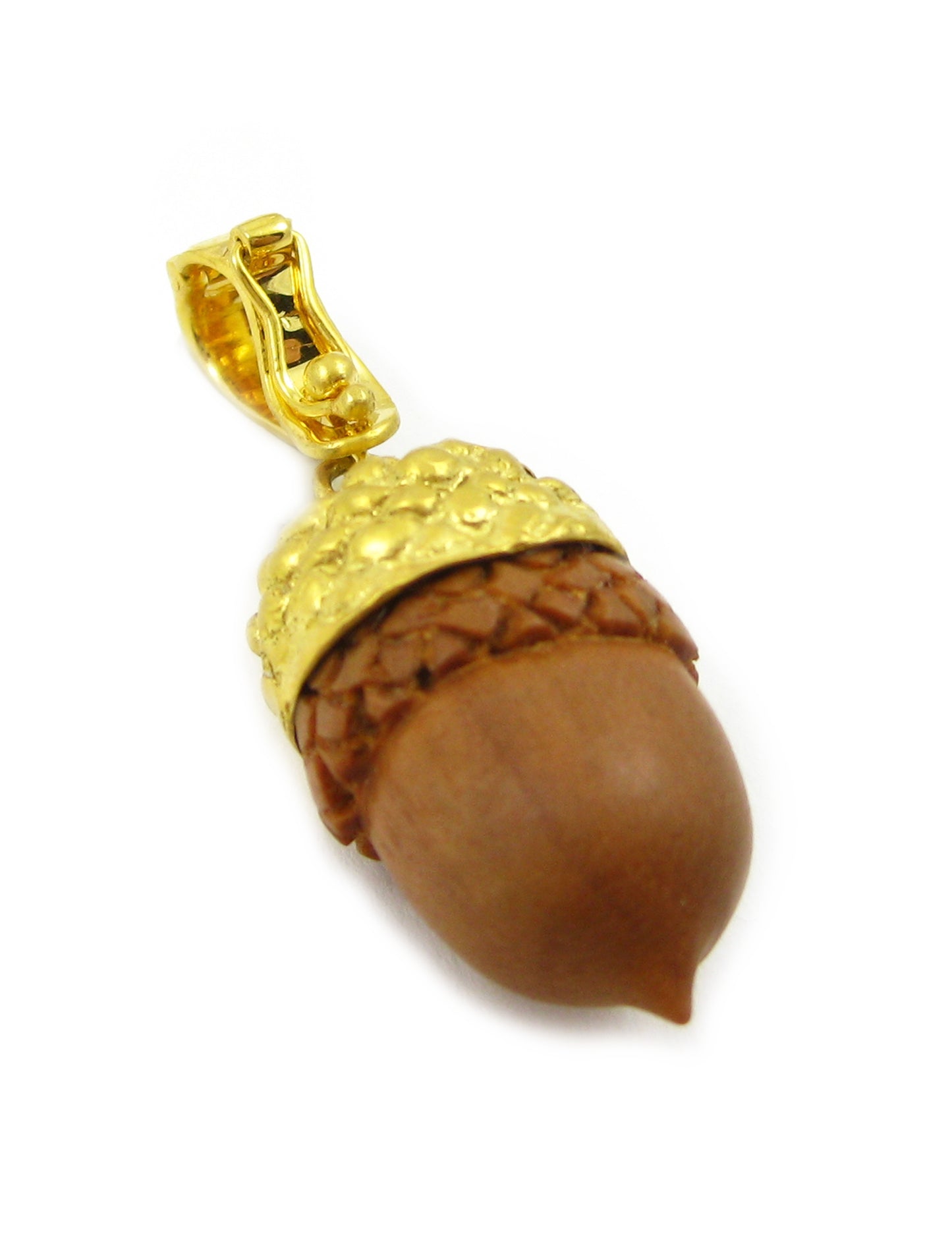 Sawo Wood Acorn Pendant