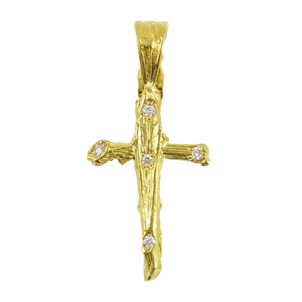 Twig Cross Pendant