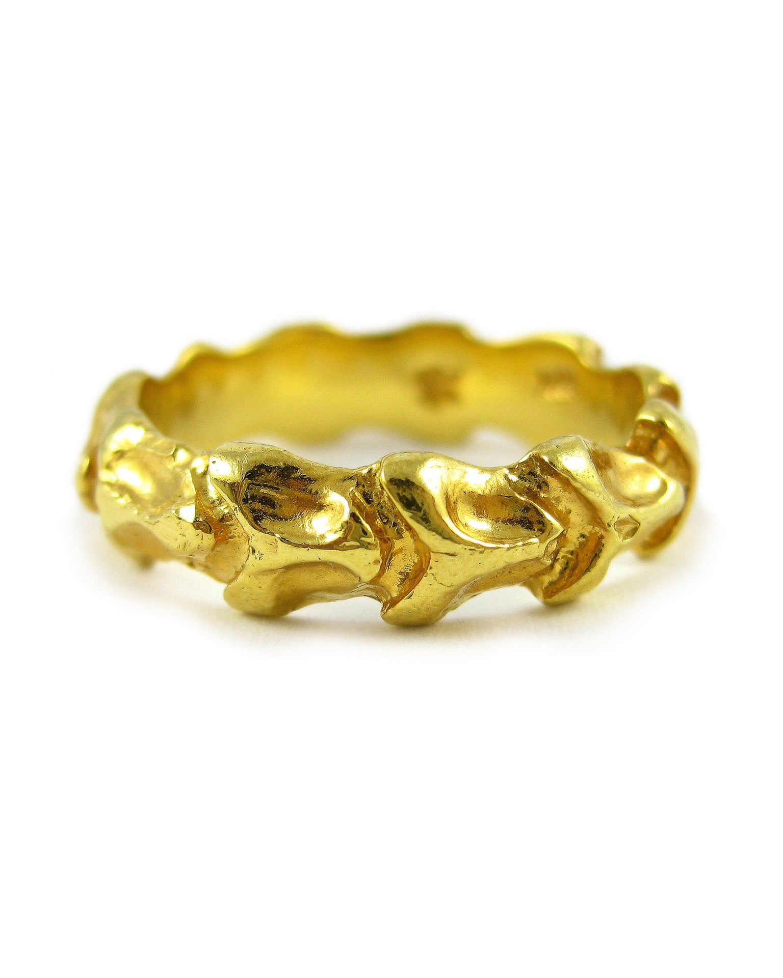 Vertebrae Ring in Gold