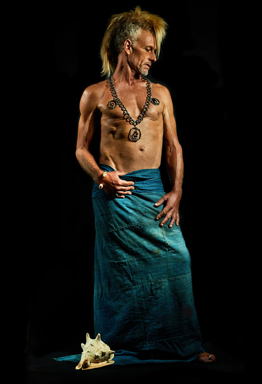 Antique Japanese Boro sarong from the AeZeus Baldwin collection