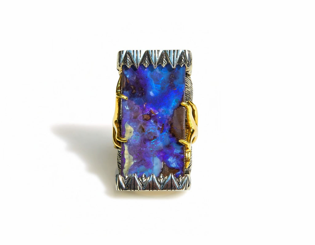 Opal Antler Ring