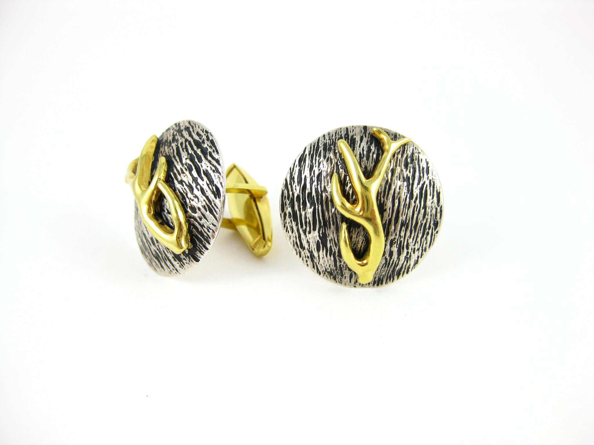 Golden Antler Cufflinks