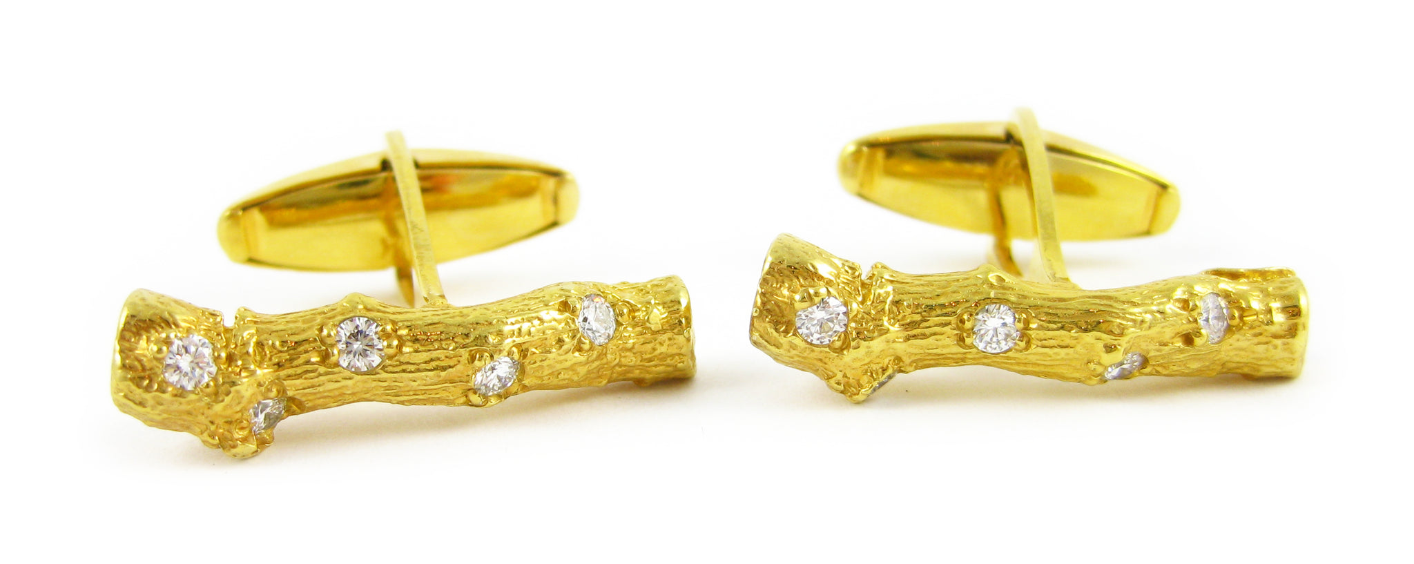 Twig Diamond Cufflinks